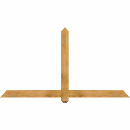 Ekena Millwork Eugene Rough Sawn Timber Gable Bracket, Western Red Cedar, 72"W x 39"H x 2"D x 4"F, 13/12 Pitch GBW072X39X0204EUG00RWR